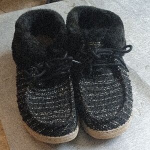 Woman's Black Hey Dude Booties  Used